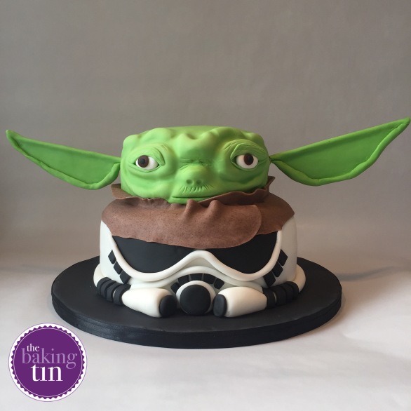 Storm trooper and Yoda cake